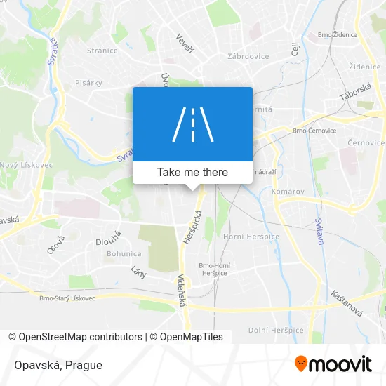 Карта Opavská