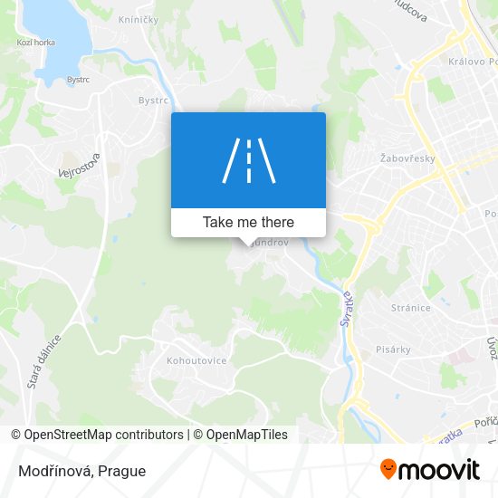 Modřínová map