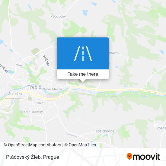 Ptáčovský Žleb map