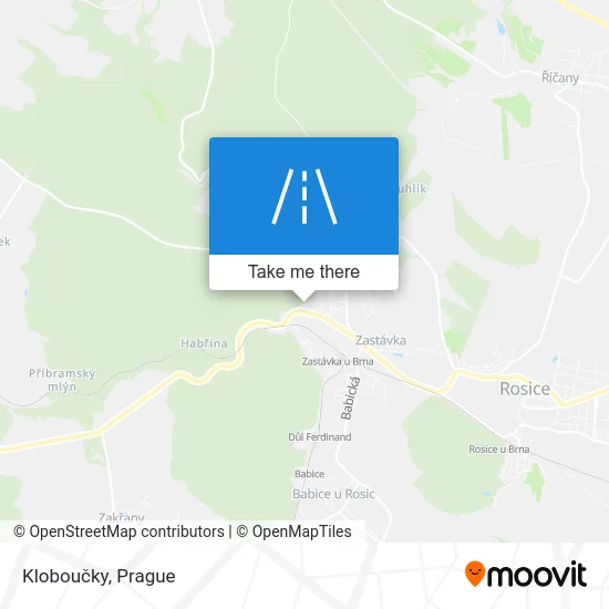Карта Kloboučky
