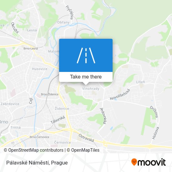 Pálavské Náměstí map