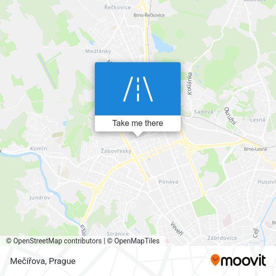 Mečířova map