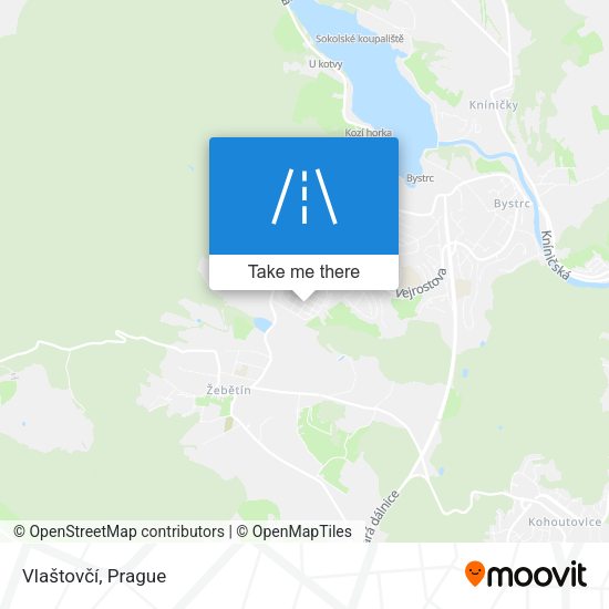 Vlaštovčí map