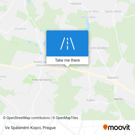 Ve Spáleném Kopci map