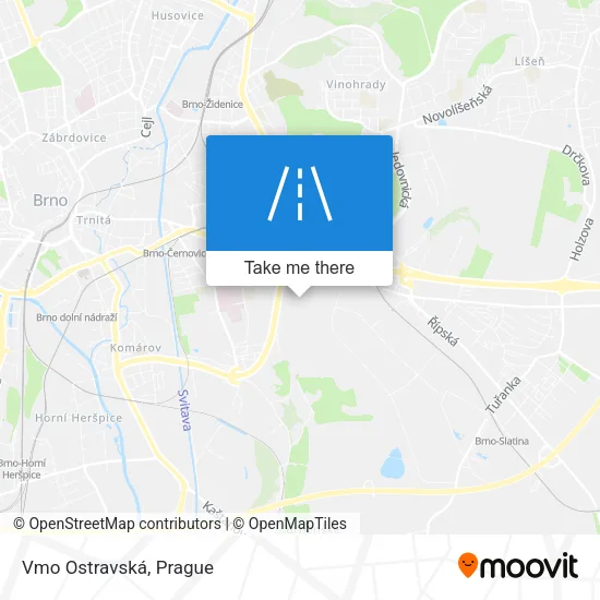 Карта Vmo Ostravská