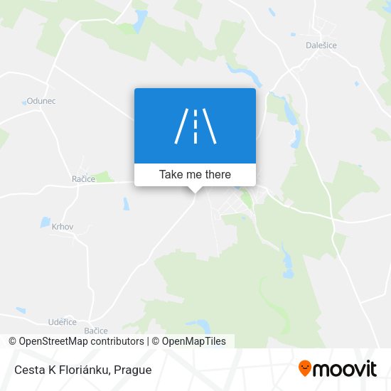Cesta K Floriánku map