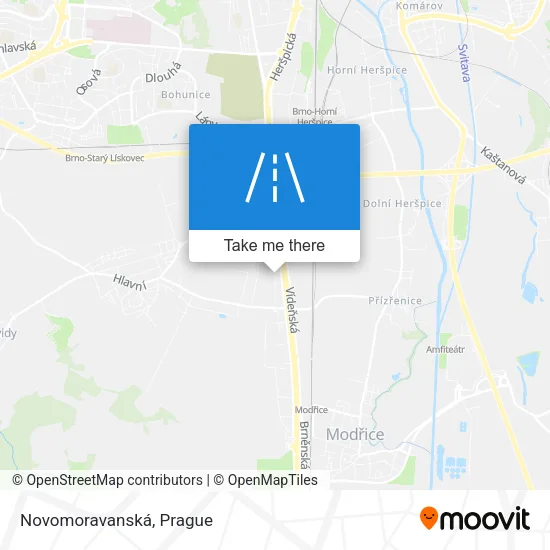 Карта Novomoravanská