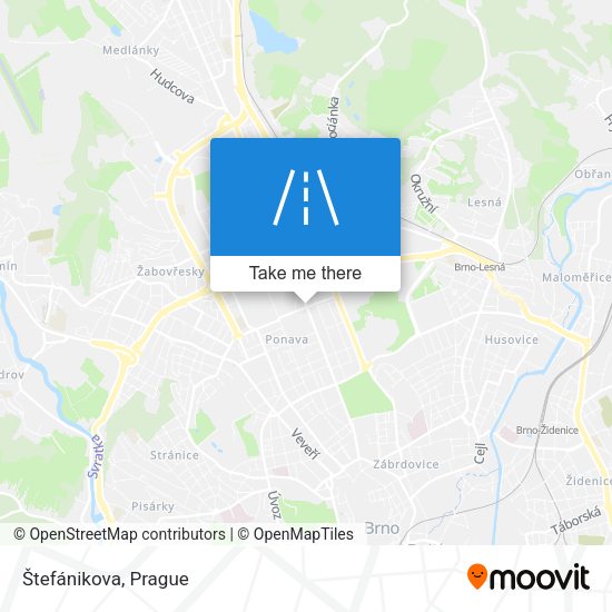 Štefánikova map