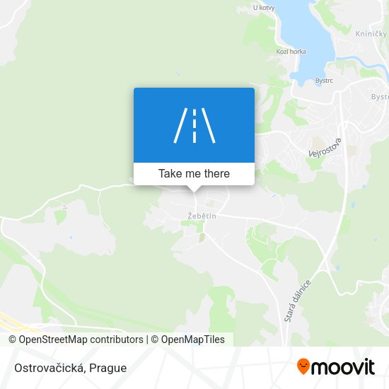 Ostrovačická map