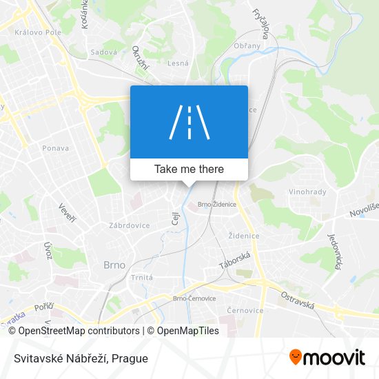 Svitavské Nábřeží map