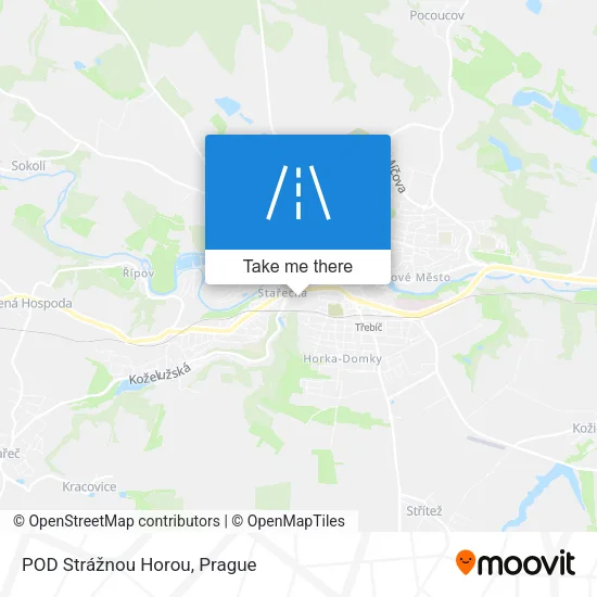 Карта POD Strážnou Horou