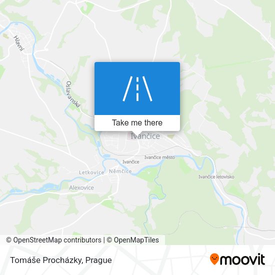 Tomáše Procházky map