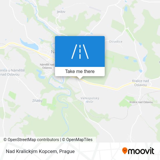 Nad Kralickým Kopcem map