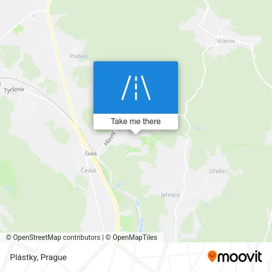 Карта Plástky