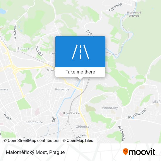 Maloměřický Most map