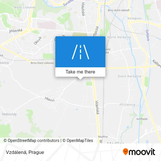 Карта Vzdálená