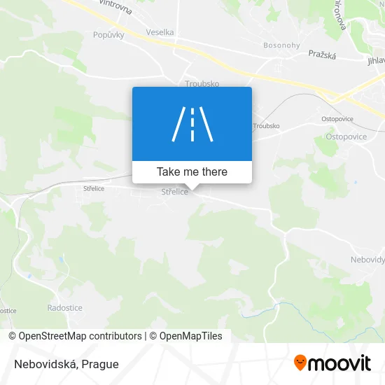 Карта Nebovidská