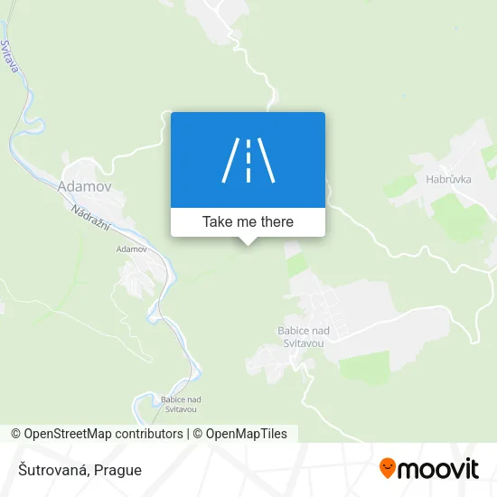 Карта Šutrovaná