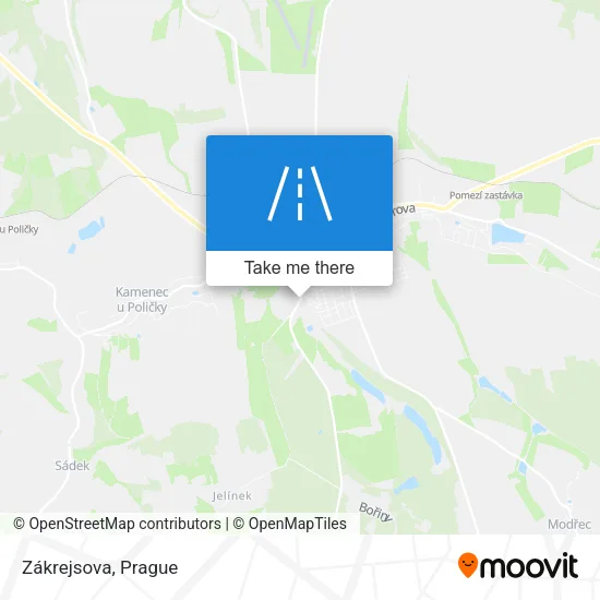 Карта Zákrejsova