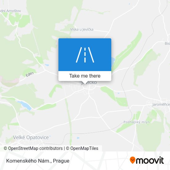 Komenského Nám. map
