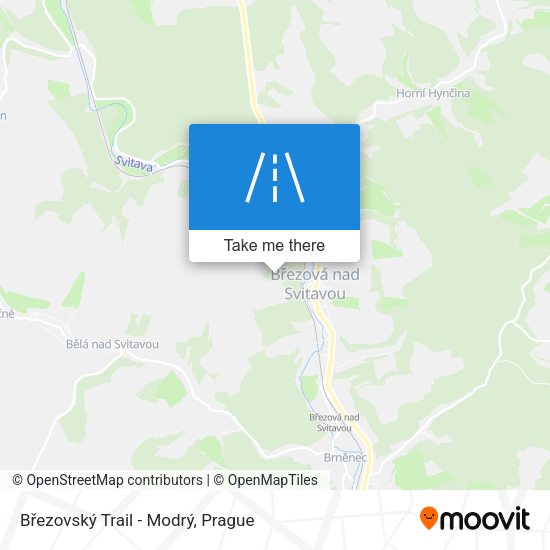 Březovský Trail - Modrý map