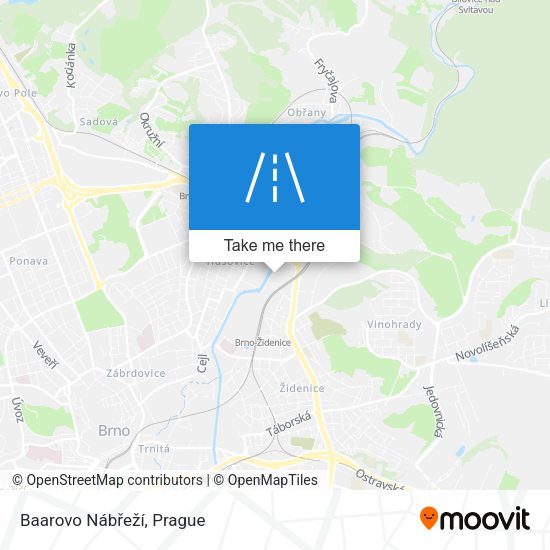 Baarovo Nábřeží map