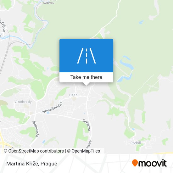 Martina Kříže map
