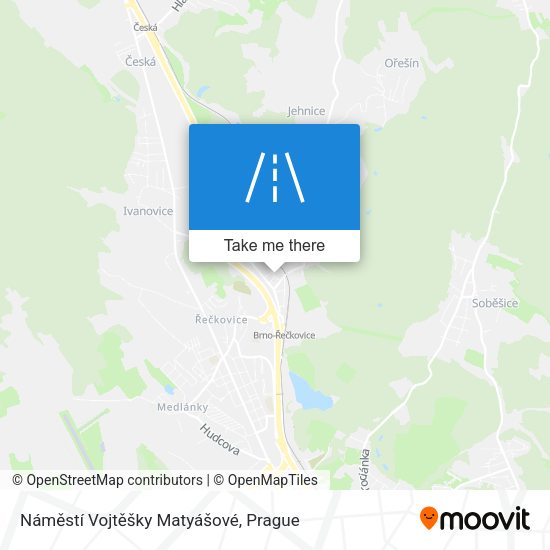 Náměstí Vojtěšky Matyášové map
