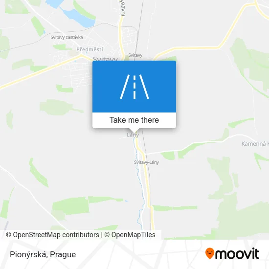 Карта Pionýrská