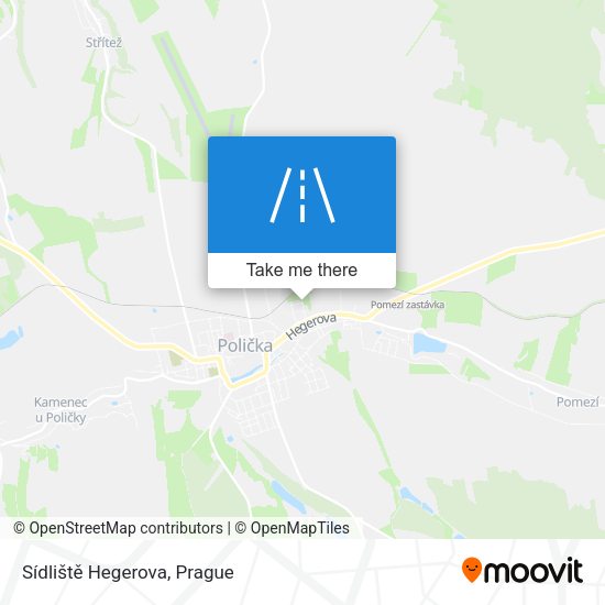 Sídliště Hegerova map