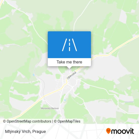 Mlýnský Vrch map