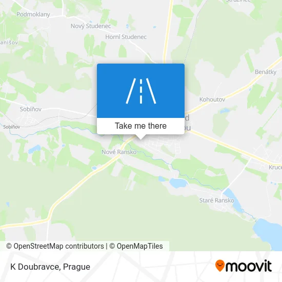 Карта K Doubravce