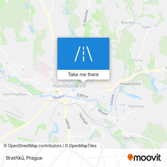 Bratříků map