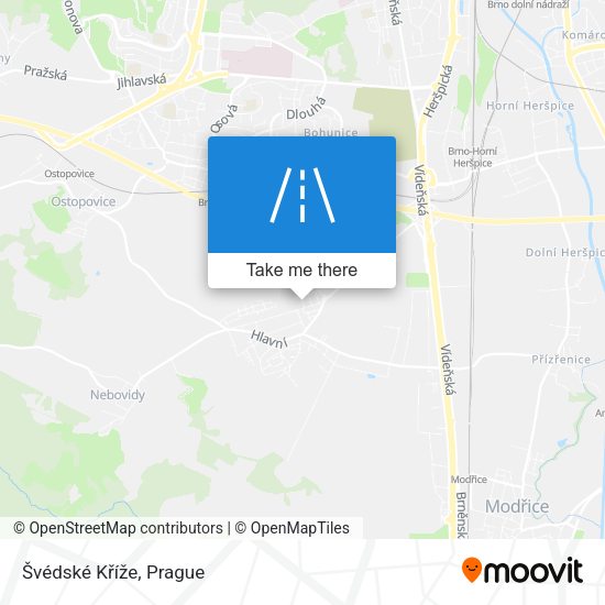 Švédské Kříže map