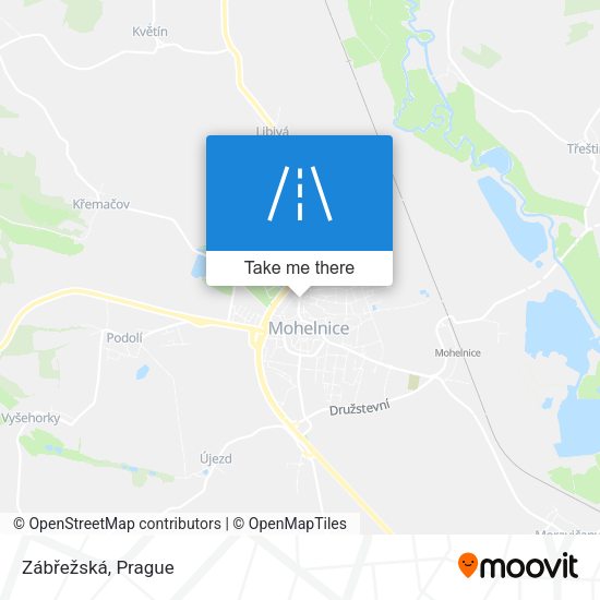 Zábřežská map