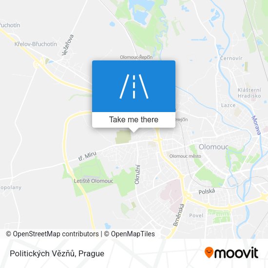 Politických Vězňů map