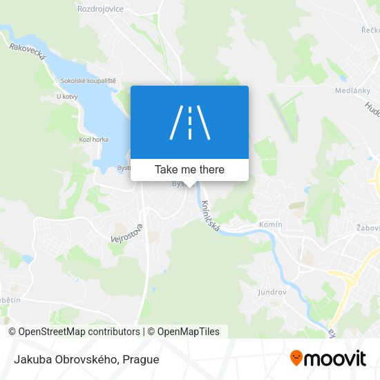 Jakuba Obrovského map