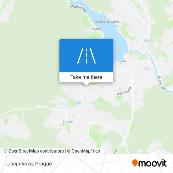 Карта Lišejníková