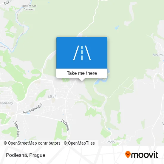 Карта Podlesná