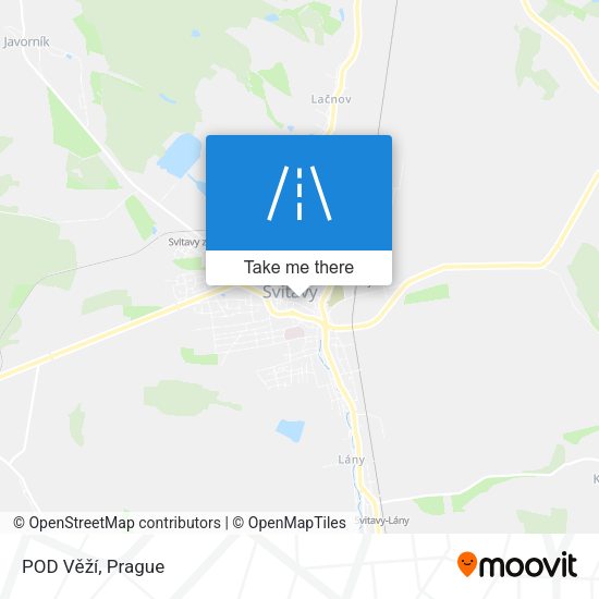POD Věží map