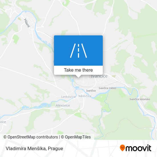 Vladimíra Menšíka map