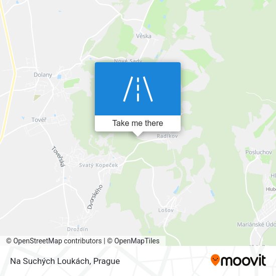 Na Suchých Loukách map