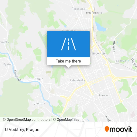 Карта U Vodárny