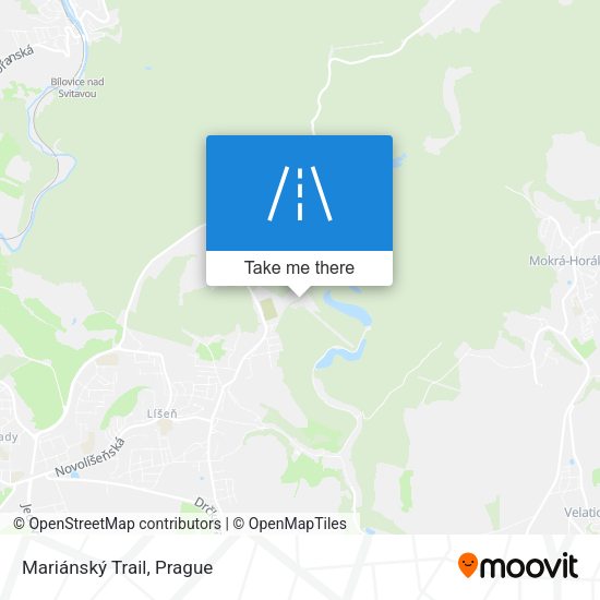 Mariánský Trail map