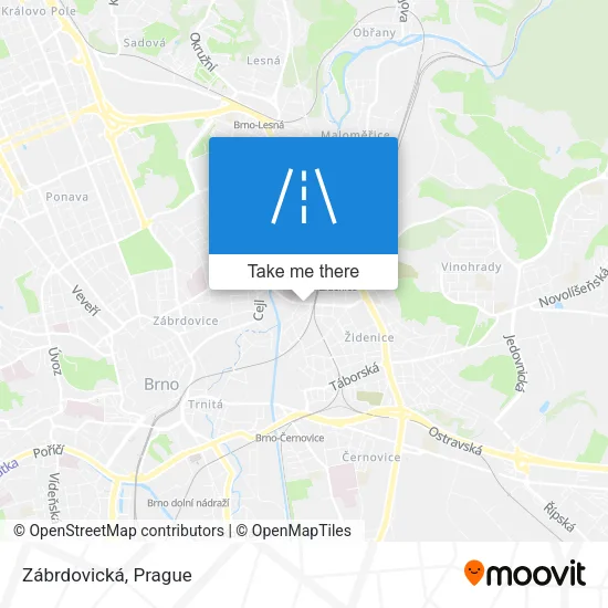 Карта Zábrdovická