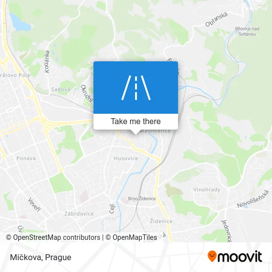 Карта Míčkova