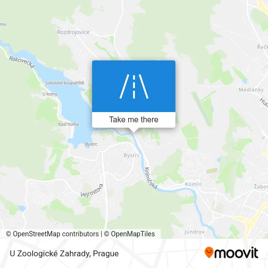 Карта U Zoologické Zahrady