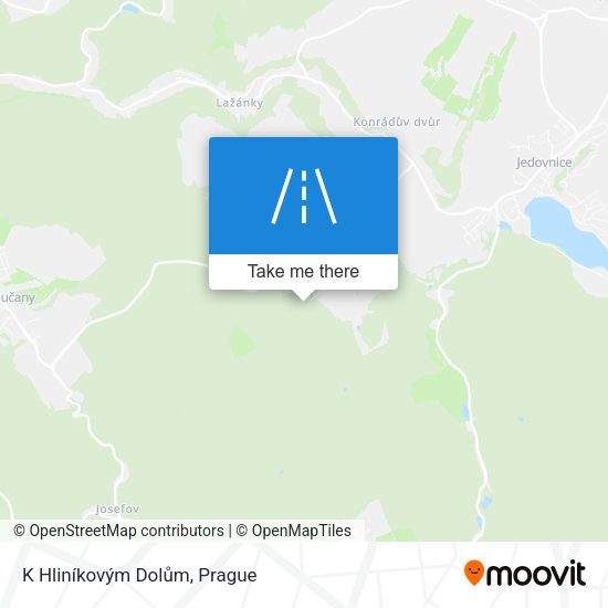 K Hliníkovým Dolům map