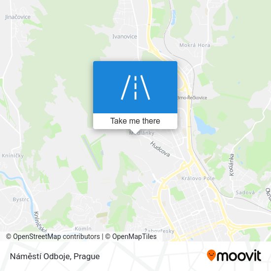 Náměstí Odboje map
