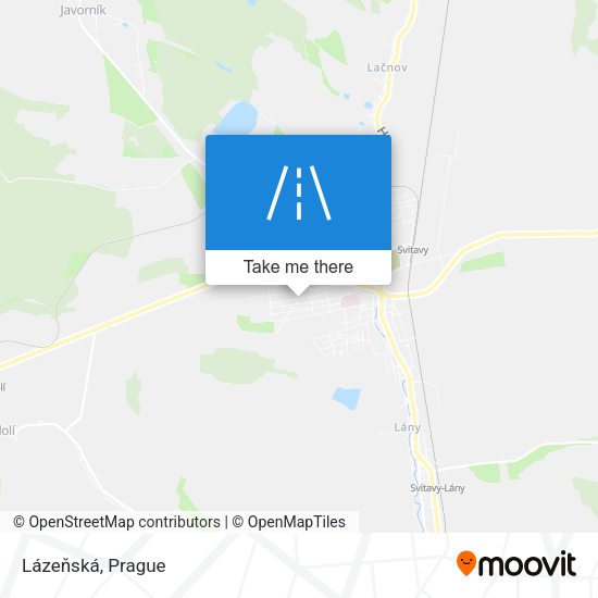 Lázeňská map